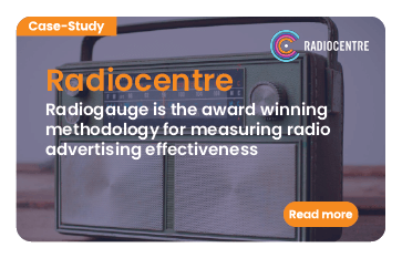 Link to case study: Radiogauge. Radiogauge is the award-winning methodology for measuring radio advertising effectiveness