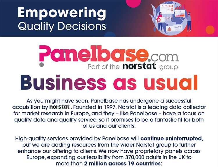 Panelbase - business as usual